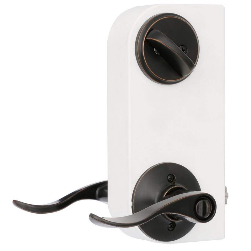 Schlage FB50N V Acc 716 Single Cylinder Deadbolt and Keyed Entry Accent Lever  Aged Bronze - Image 4